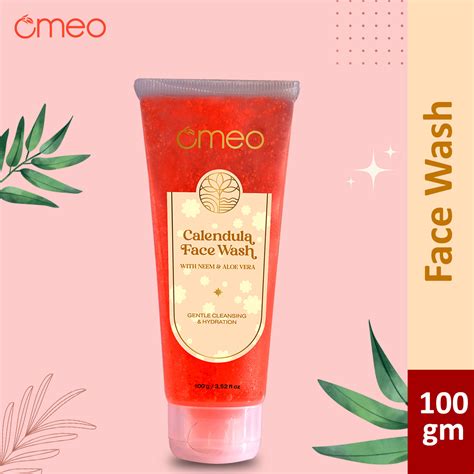 Omeo Calendula Aloe Vera & Neem Face wash With gentlely Cleansing & Hydration for all skin types ...