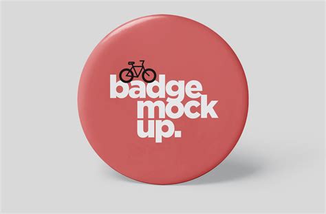 Classic Round Badge Mockup Glossy Finish | ZippyPixels