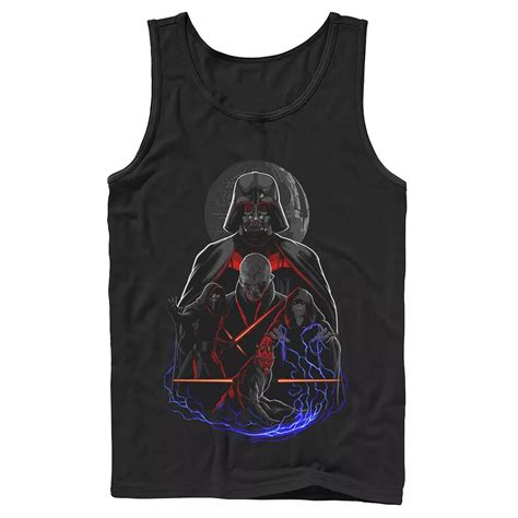 Men's Star Wars Dark Side Sith Group Sketch Poster Tank Top
