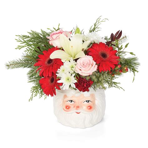 BLOOMS by H-E-B Classic Santa Floral Arrangement - Shop Flowers ...