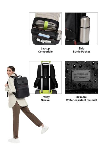 Shop Anti-Theft Matrix Black Backpack for Daily & Travel Use