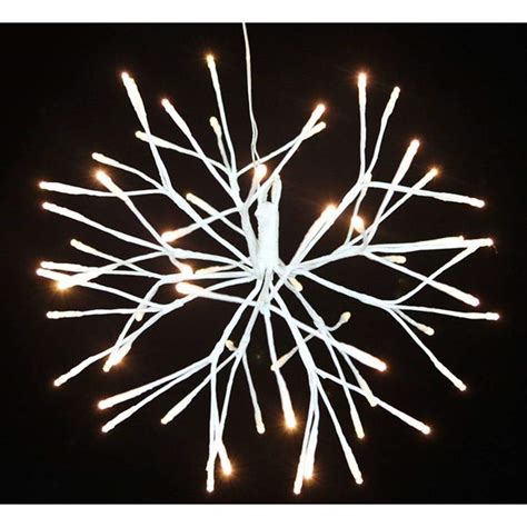 Buy Hi-Line Gift Ltd Floral Lights LED Starburst, 110 LED Lights White ...