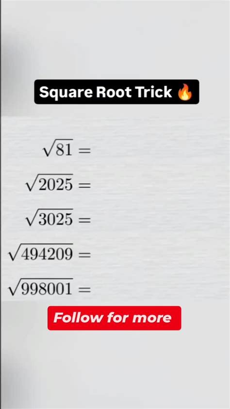 Image result for Square Root Tricks