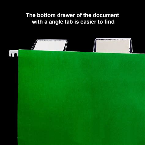 Buy Jovitec 120 Sets Hanging Folder Tabs and Inserts Clear Plastic for ...