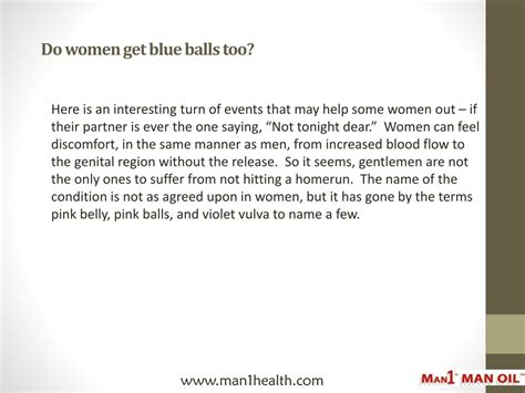 PPT - Blue Balls - Male Myth or True Story? PowerPoint Presentation, free download - ID:1290290