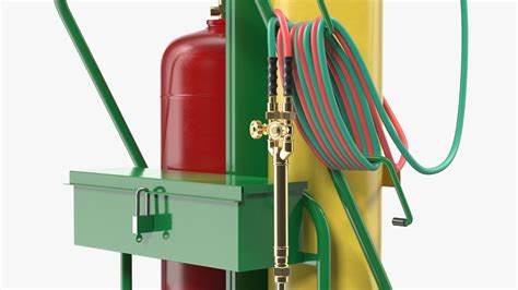 3D Oxygen and Acetylene Torch Welding Cart Set model | 3D Molier ...
