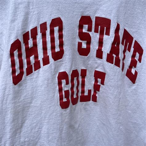 Vintage 2000s Champion Ohio State Golf Tee Tag Size... - Depop