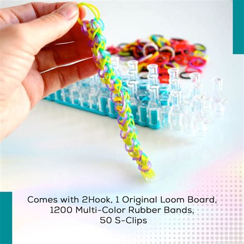 Rubber Band Bracelet Making Kit: 1200 Bands + Loom Board - Etsy