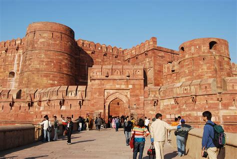 The fort is also known as Lal Qila. Agra Fort built by Akbar. | Agra fort, Agra, Fort