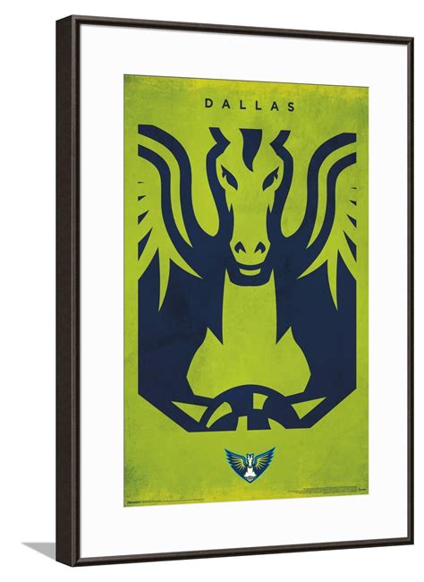 WNBA Dallas Wings - Logo 25 Canvas Wall Poster, 14.725" x 22.375 ...