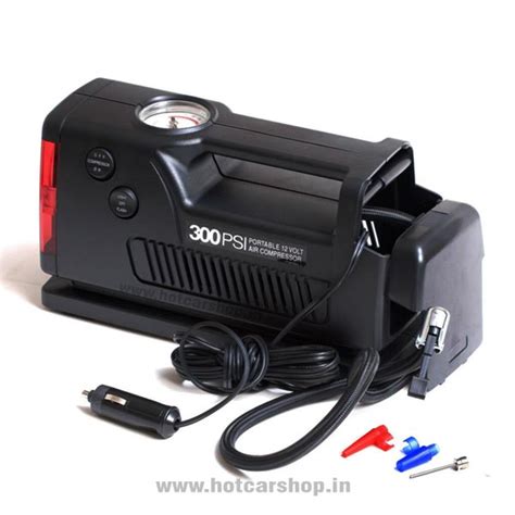 Coido 3326 Analog Car Tyre Inflator Air Compressor 12V with Red Light