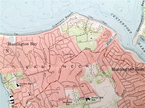 Antique Lloyd Harbor New York 1967 US Geological Survey | Etsy