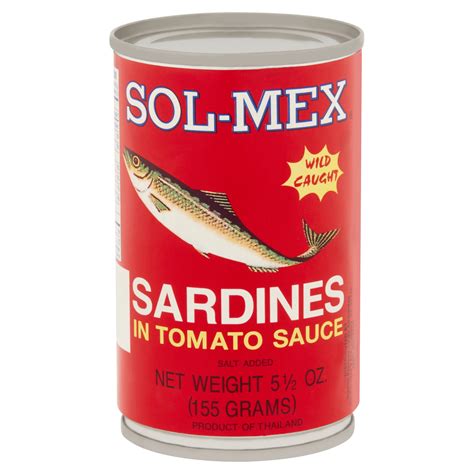 Sol-Mex wild Caught Sardines in Tomato Sauce, 5.5 Oz – Beauty Suppliers ...