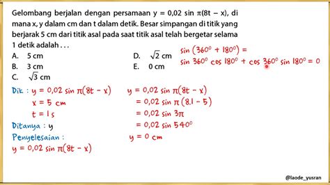 Contoh Soal Gelombang Transversal