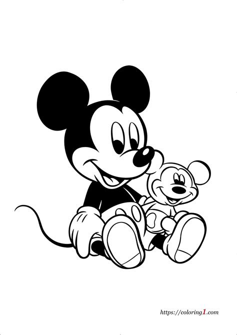 Mickey Mouse Coloring Paper