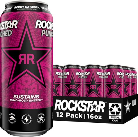Amazon.com : Rockstar Boom Energy Drink, Whipped Strawberry, with ...