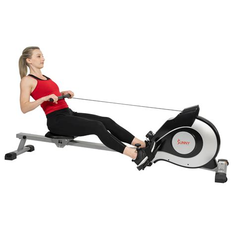 Sunny Health & Fitness Magnetic Rowing Machine - Silver - SF-RW520084S ...