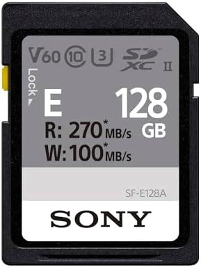 Sony TOUGH-M series SDXC UHS-II Card 128GB, V60, CL10, U3, Max R277MB/S ...
