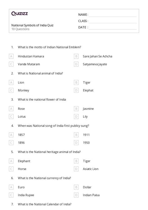 50+ National Symbols worksheets on Quizizz | Free & Printable