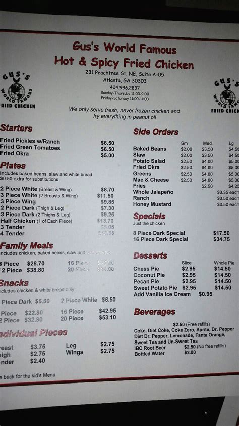 Fried Chicken Alert: Gus's World Famous Opens Thursday - Eater Atlanta