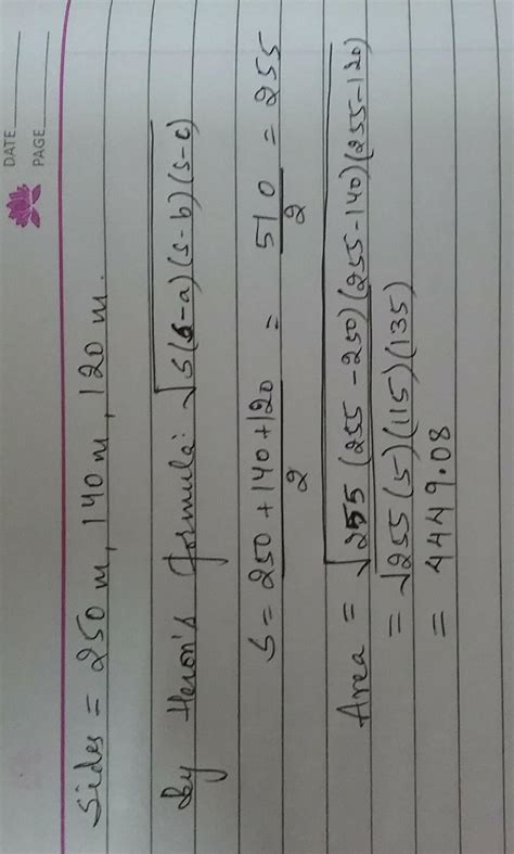 the sides of a triangle are in the ratio 25 is to 14 is to 12 and its ...