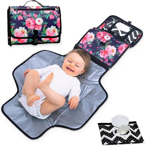 Amazon.com : Portable Changing Pad for Baby, Travel Diaper Changing Pad ...