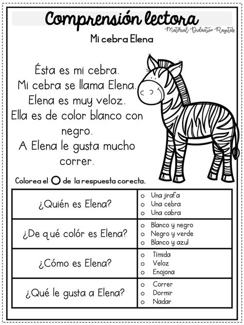 Images By Alejadra Rodriguez On Comprensión Lectora C80 | Comprensión ...