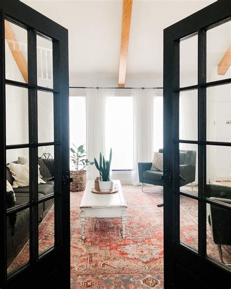 25 Beautiful Living Room With French Door Ideas