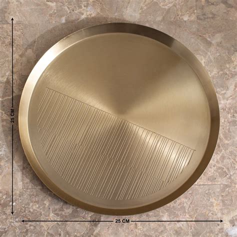 Buy Ember Opt Linix Metal Etching Decorative Tray from Home Centre at ...