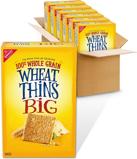 Amazon.com: Wheat Thins Original Whole Grain Wheat Crackers, 72 Snack Packs