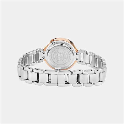 Citizen Women Quartz Silver Dial Analog Stainless Steel Watch EM0668 ...