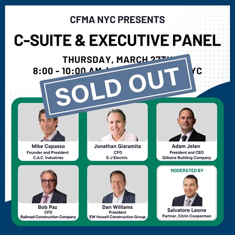 NYC Chapter: C-Suite and Executive Panel - Construction Financial Management Association