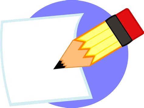 Paper And Pencil Clipart