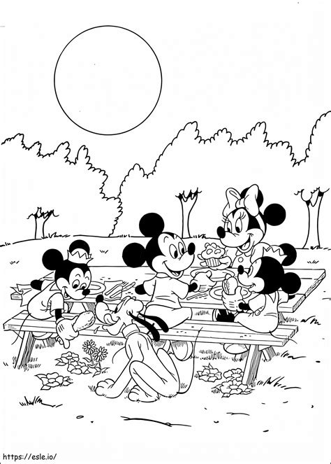Mickeys Family coloring page