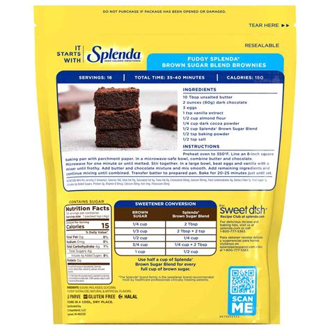Splenda Brown Sugar Blend for Baking - Shop Sugar substitutes at H-E-B