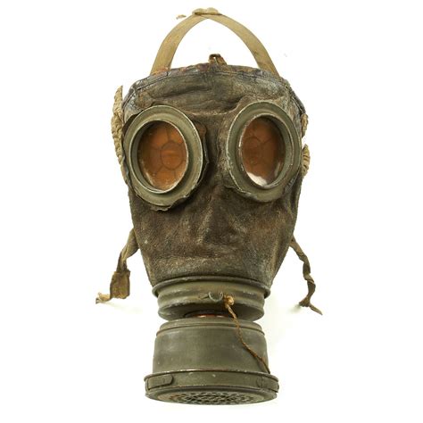 Original Imperial German WWI Named M1917 Ledermaske Leather Gas Mask w ...