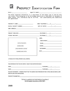 Real Estate Identification Form - Fill and Sign Printable Template Online