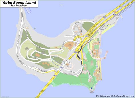 Yerba Buena Island Map | San Francisco - Ontheworldmap.com