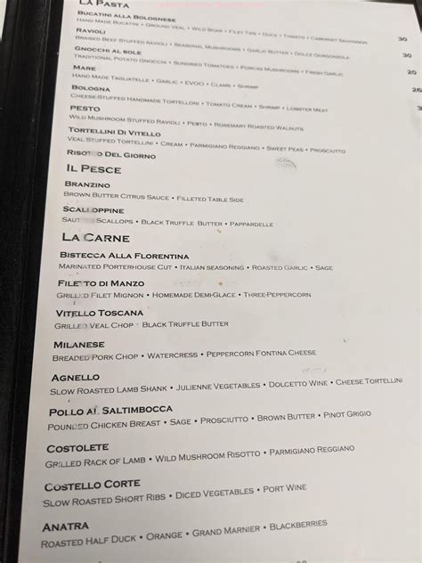 Online Menu of Luca West Restaurant, Westlake, Ohio, 44145 - Zmenu