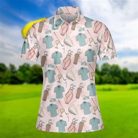 Pink Golf Polo Shirt: Women's Slim Fit Pique Knit - Etsy