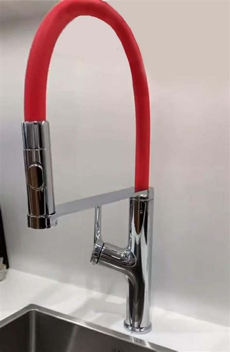 Carysil ALA 1511 Red Kitchen Faucet | Bold High-Arc Sink Mixer – Buy at ...