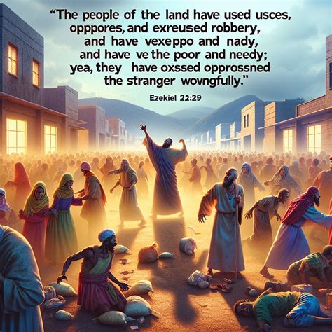 What does Ezekiel 22:29 mean? | Bible Art