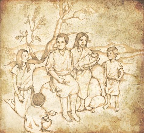 Adam and Eve with their Children | ScriptureCentral