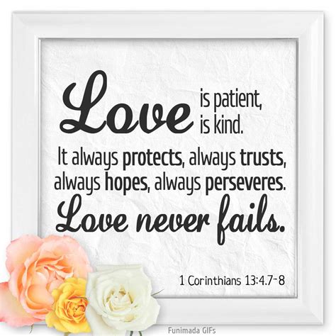 'Love is Patient, Love is Kind' - 1 Corinthians 13:4, 7-8 - Download on ...