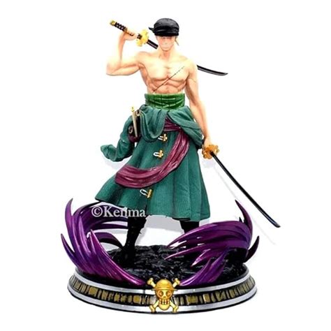 KENMA One Piece Roronoa Zoro Action Figure Fantasy Zoro Three Swords ...