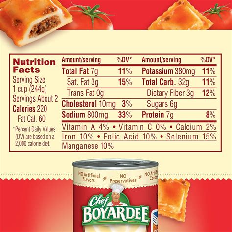Chef Boyardee Mini ravioles de carne en salsa de tomate y carne, 15 ...