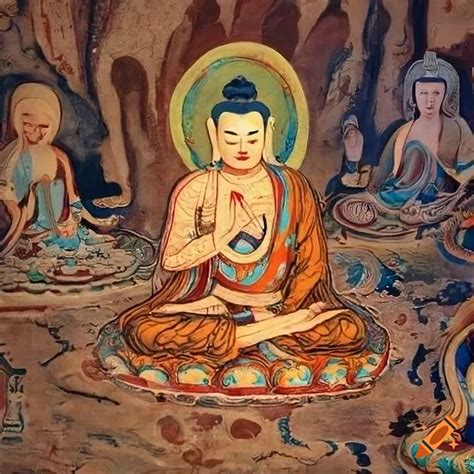 Chinese art of buddha and bodhisattvas on Craiyon