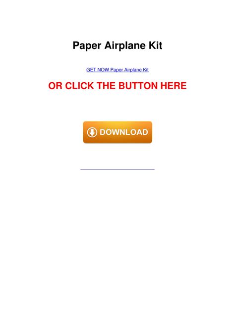 PPT - (PDF/DOWNLOAD) Paper Airplane Kit PowerPoint Presentation, free ...