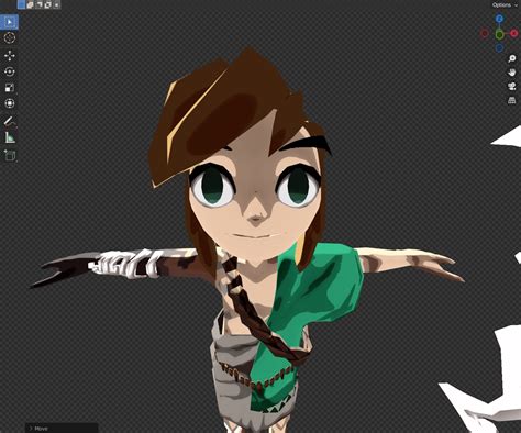 Working on a Wind waker style Link from Totk and stopped to make this ...