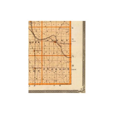 Historic County Map - Vigo County Indiana - Andreas 1876 - 23 x 29.13 ...